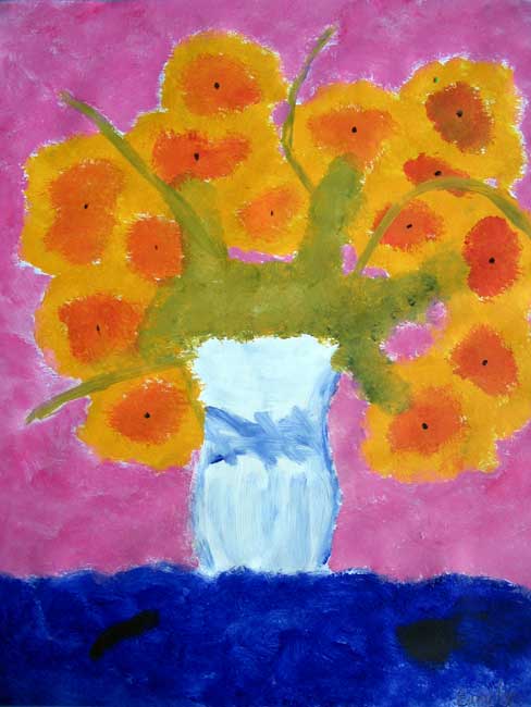 Visual Arts: Still-life of Sunflowers - Ali