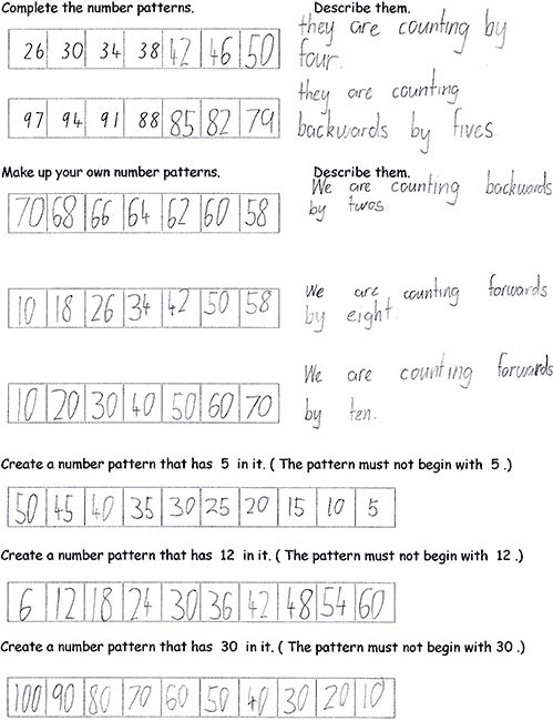 Making Number Patterns - Jo