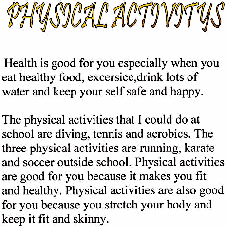 Benefits of Physical Activity Fact Sheet - Indra