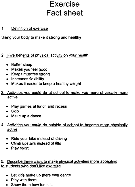 Benefits of Physical Activity Fact Sheet - Jordan